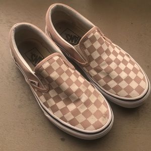Youth Vans checkered Slip-On Shoes